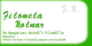 filomela molnar business card